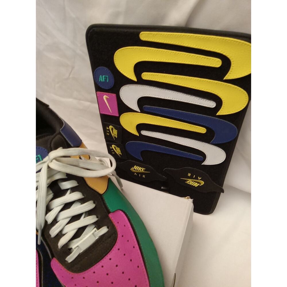 Nike Air Force 1/1 Mens Size 13 DB2576-001 Black Multi-Color IN BOX - Picture 3 of 7